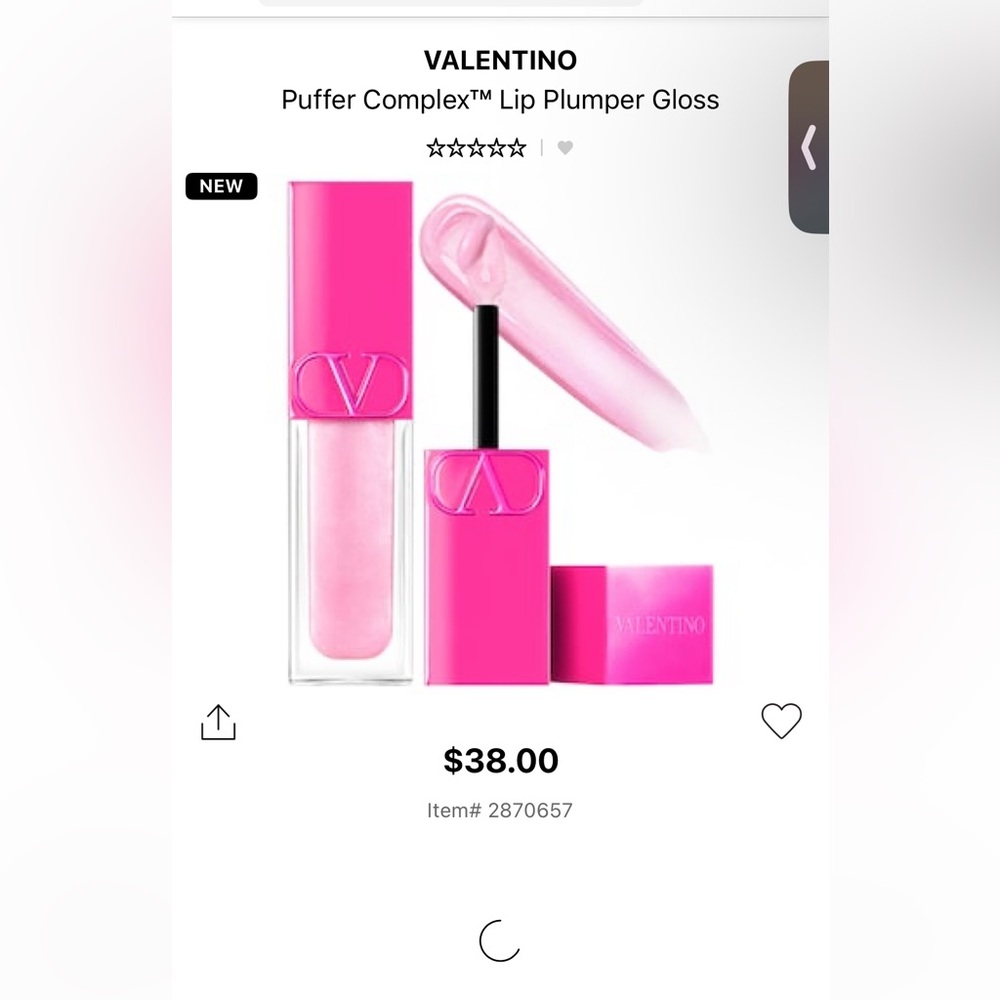 Valentino Pink Glossy Lip Balm